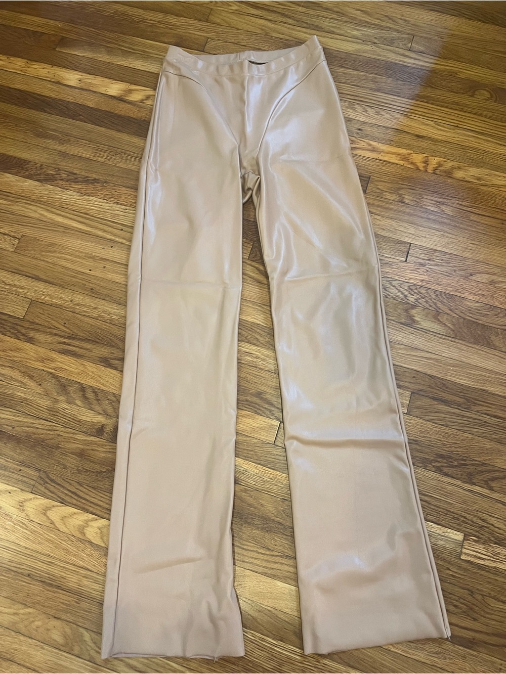 SKIMS Faux Leather Boot Cut Pants Size Medium